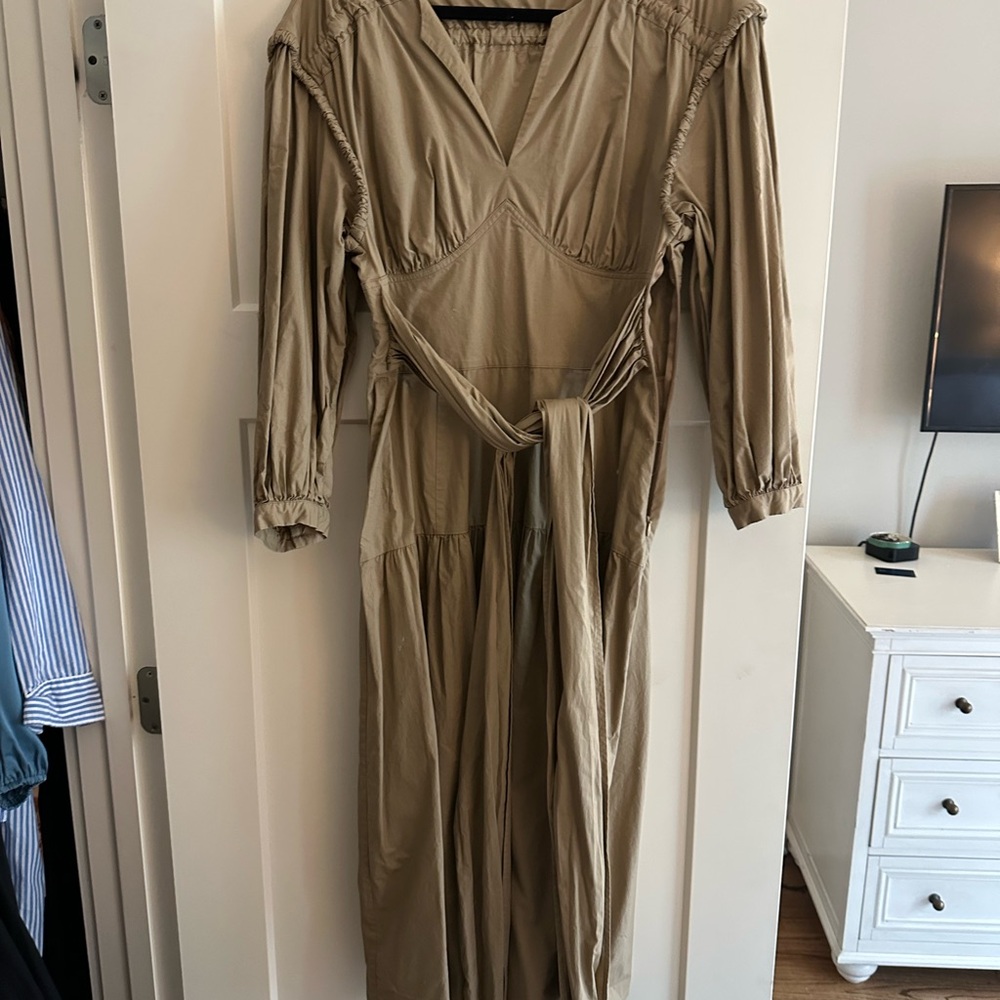 Sea New York Tan Long Sleeve Dress